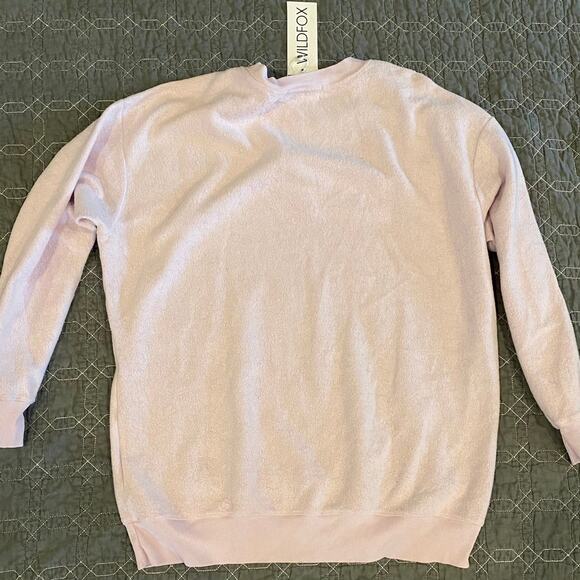 Wildfox Lavender Fuzzy Sweatshirt Tunic XS New! - Picture 3 of 3